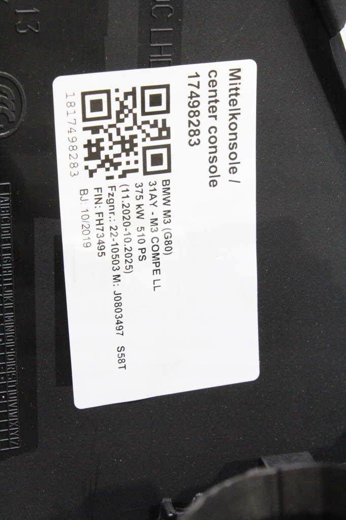 фото №7, Тунель середній підлокітник silverstone bmw g80 m4