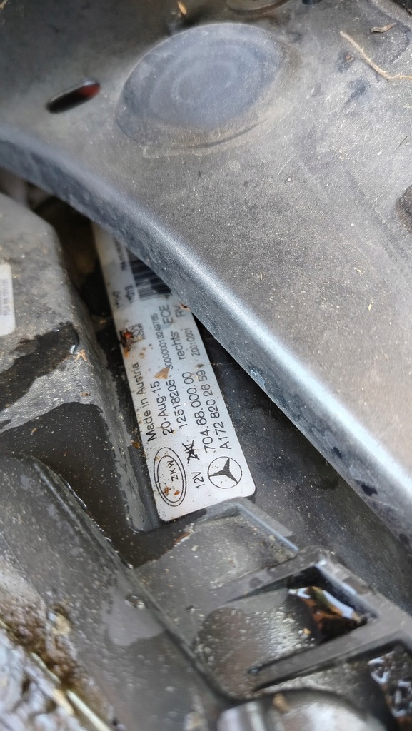 фото №16, Mercedes slk slk300 r172 2.0 cgi amg 11r- бампер капот kompletny перед 992