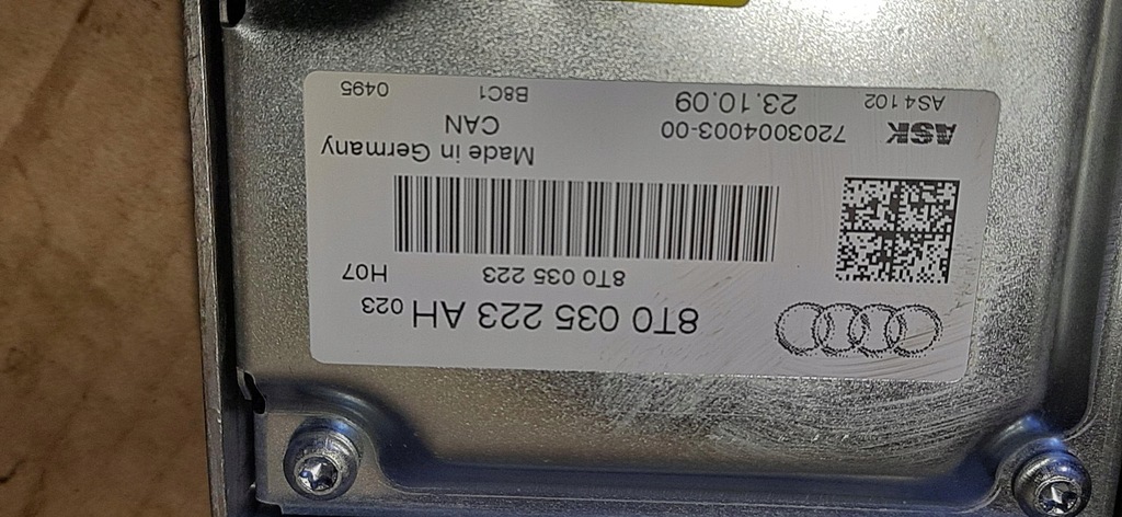 фото №9, Підсилювач аудіо радіо динаміків audi a4 b8 8t0035223ah