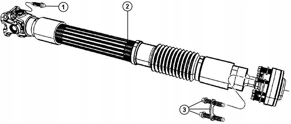 фото №2, Болт вала вала dodge chrysler jeep gladiator ram