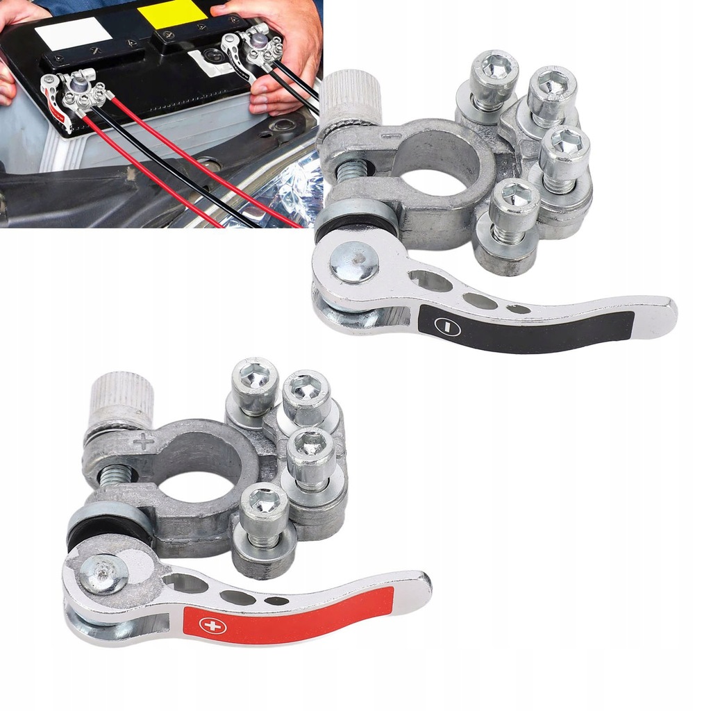 фото №11, Клеммы do аккумулятор суппорты универсальные 2szt