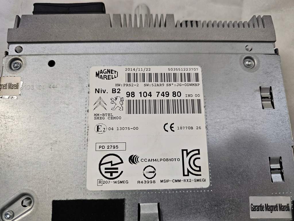 фото №3, Модуль навигация радио citroen c4 cactus 9810474980