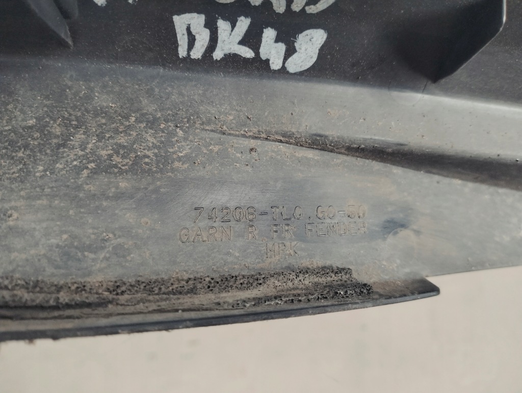 фото №9, Молдинг защита пластик крыла правая honda accord viii 2008-2015