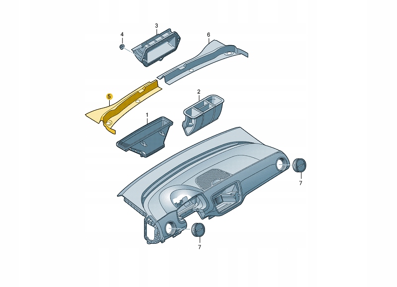 фото №16, Жабо левая правое vw up! seat mii skoda citigo