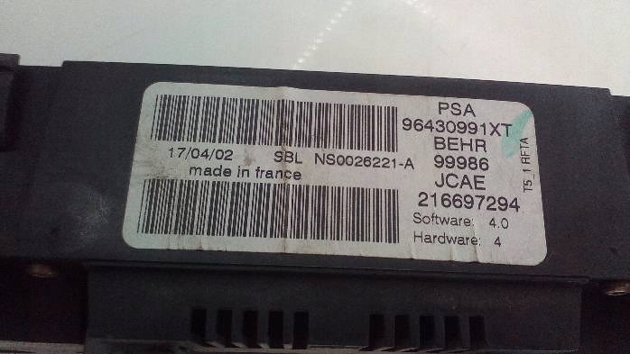 фото №9, Панель обдув i кондиционера peugeot307 96430991xt