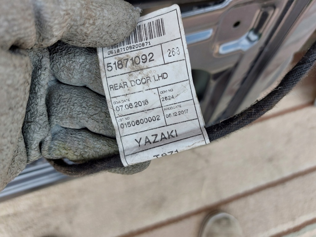 фото №15, Двері задня ліва праве opel combo d 17r чорні