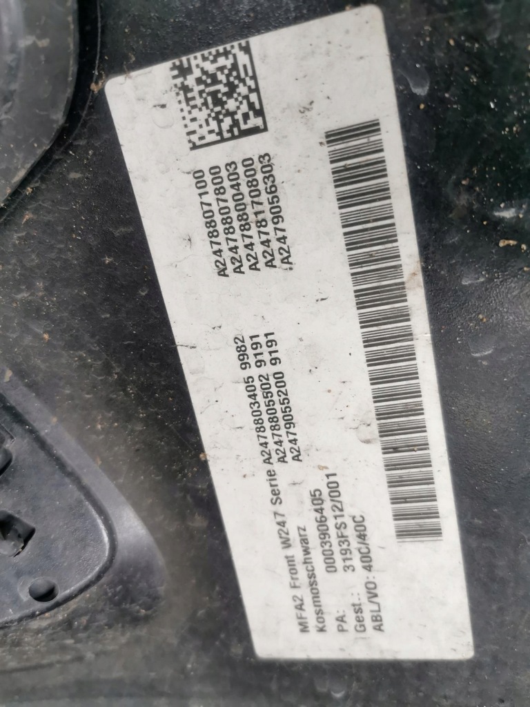 фото №7, Бампер перед передній mercedes b iii w247 2018-