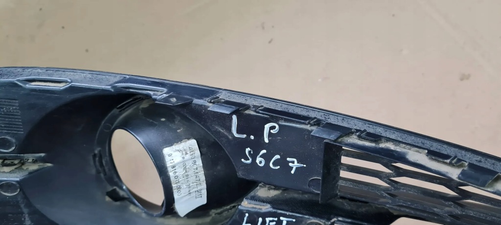 фото №14, S6 c7 4g lift решітка бампера ліва лівий перед pod радар 4g0807681ag black