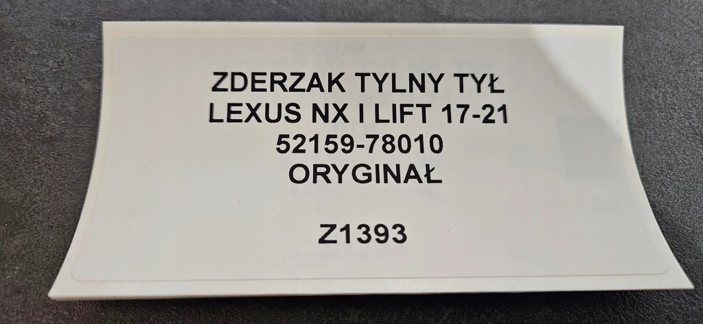 Бампер задній задня lexus nx i lift 17-21 оригінал 52159-78010 Ціна