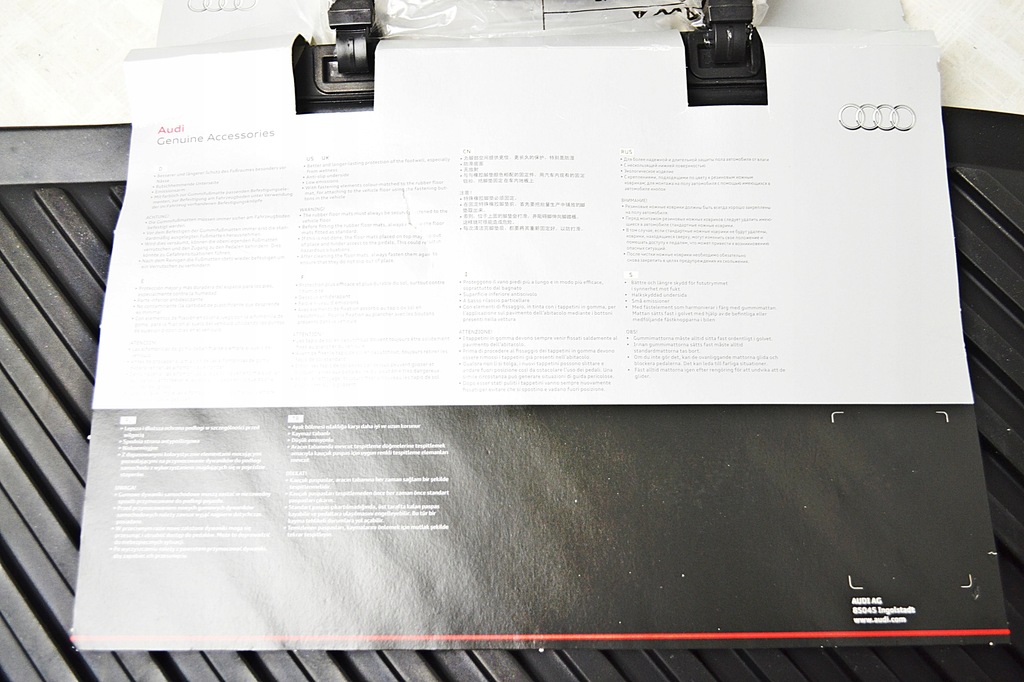 фото №7, Коврики напольные резиновые задние audi a3 8v