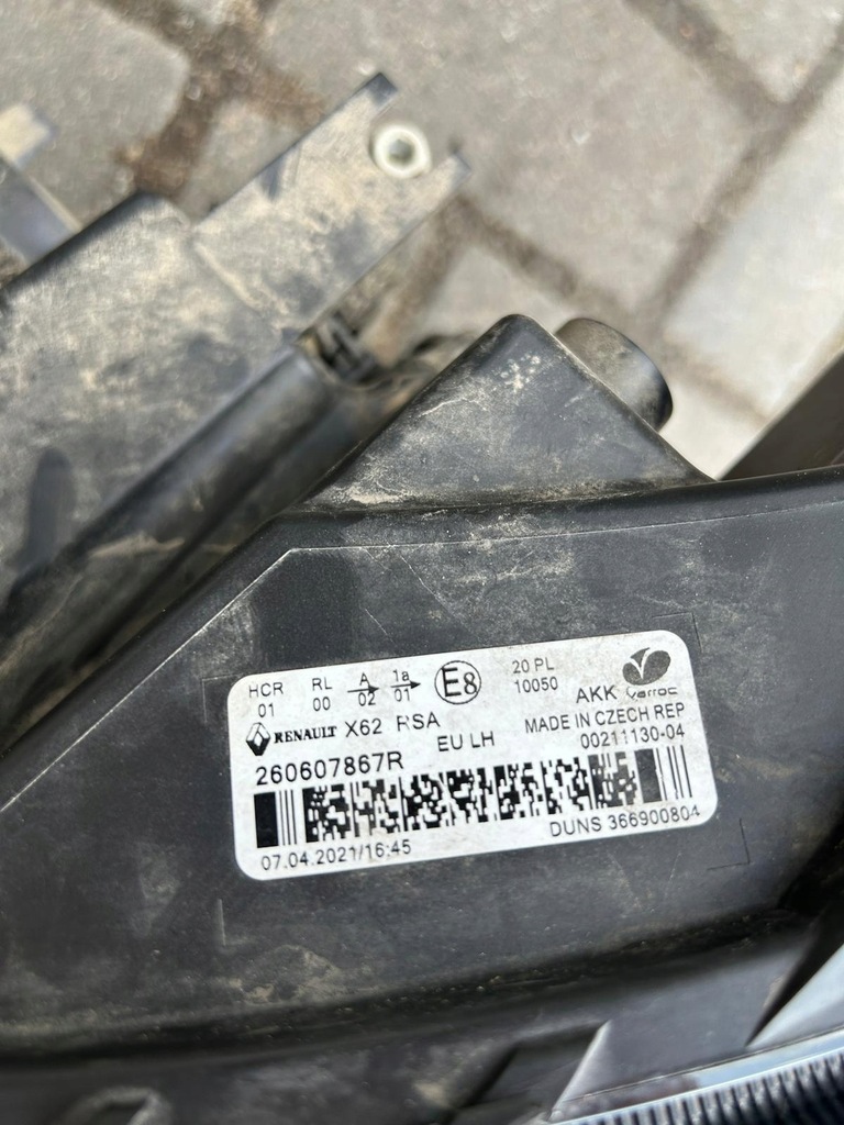 фото №11, Renault master iv лампа ліва перед передня 260607867r