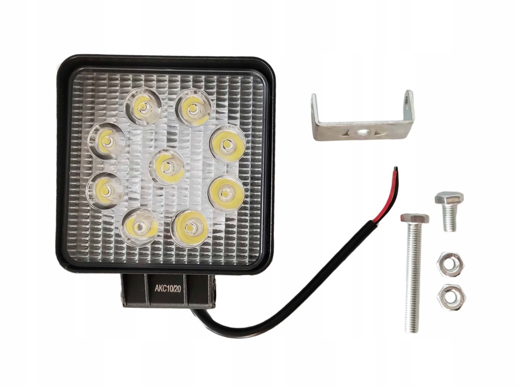 Фара рабочая 110x110x50 9 led x 3w 3510lm Цена
