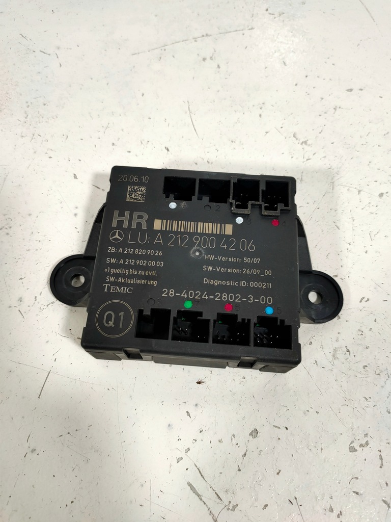 фото №1, Mercedes w212 модуль дверь a2129004206