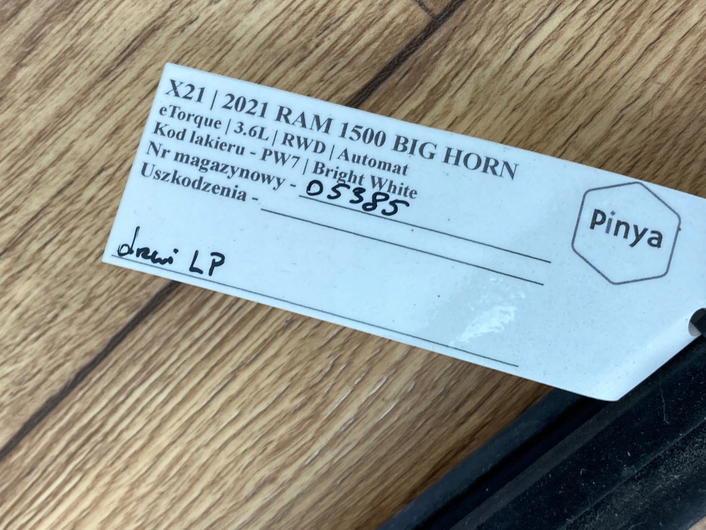 фото №5, Прокладка дверь левый перед ram 1500 2019+ usa