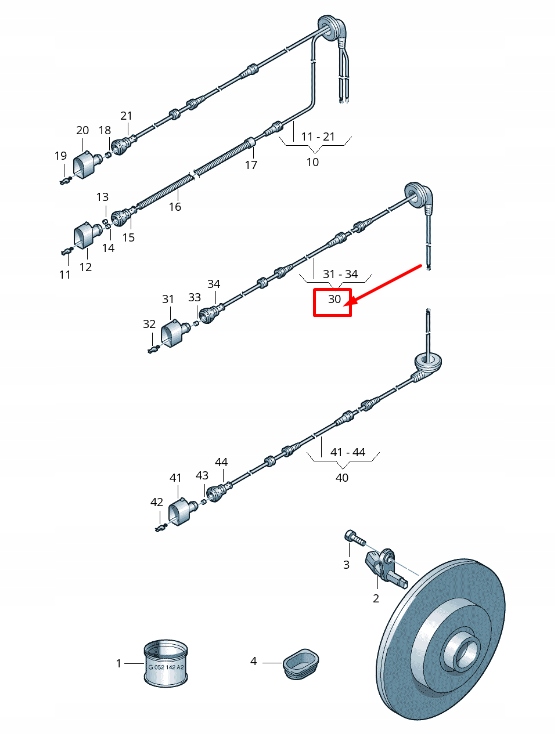 фото №9, Vw caddy iv sa mk6 rear speed датчик проводка harness 2k0927904j