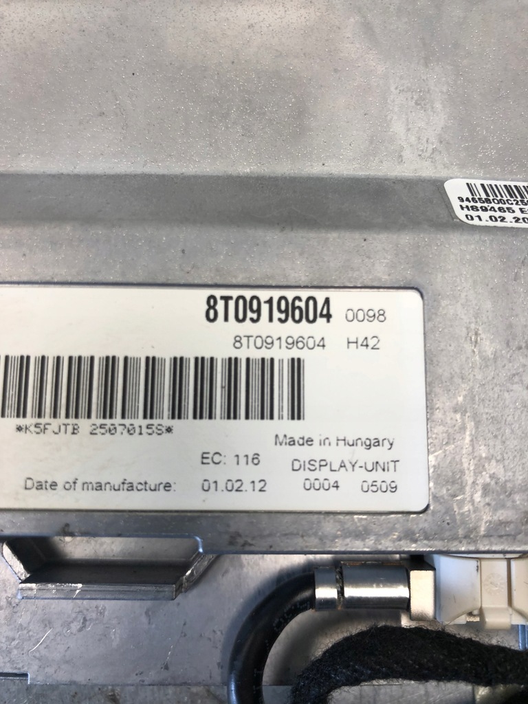 фото №5, Экран дисплей audi a4 b8 lift 8t0919604