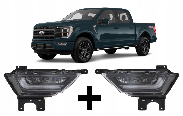 фото №1, Комплект противотуманных фар лампа led левая + правая ford f-150 f150 2021- ml3z15200c