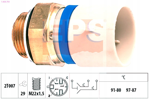 фото №2, Выключатель вентилятора радиатора volvo eps