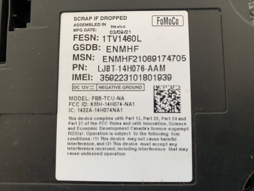 фото №14, Ford mustang mach-e модуль блок управления bluetooth интерфейс оригинал