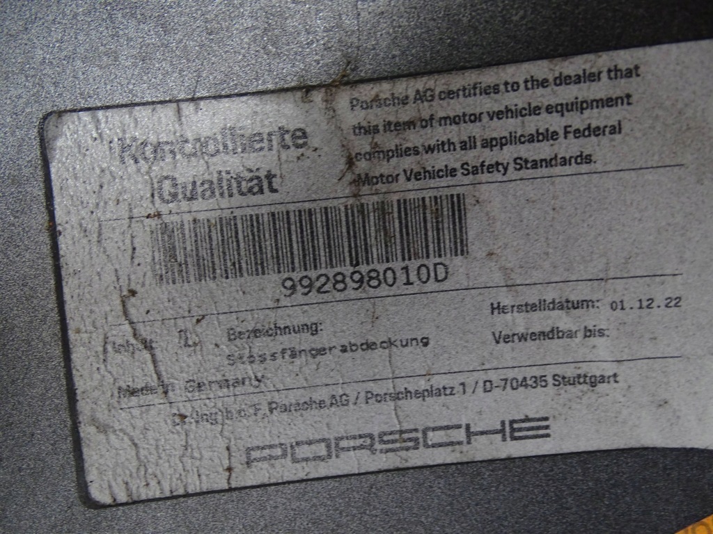 фото №11, Бампер передний porsche carrera 911 992 gts sport