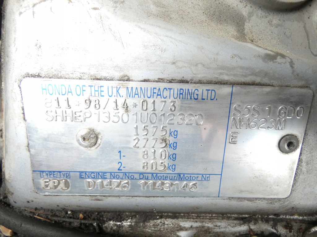 фото №15, Зеркало правое электрический honda civic vii 01-04 hb 3d nh623m 5 pin