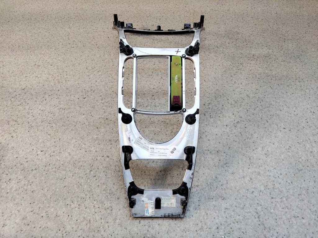 фото №4, Рамка тунель радіо молдинг dekor тунель панелі приладової панелі mercedes sl r230