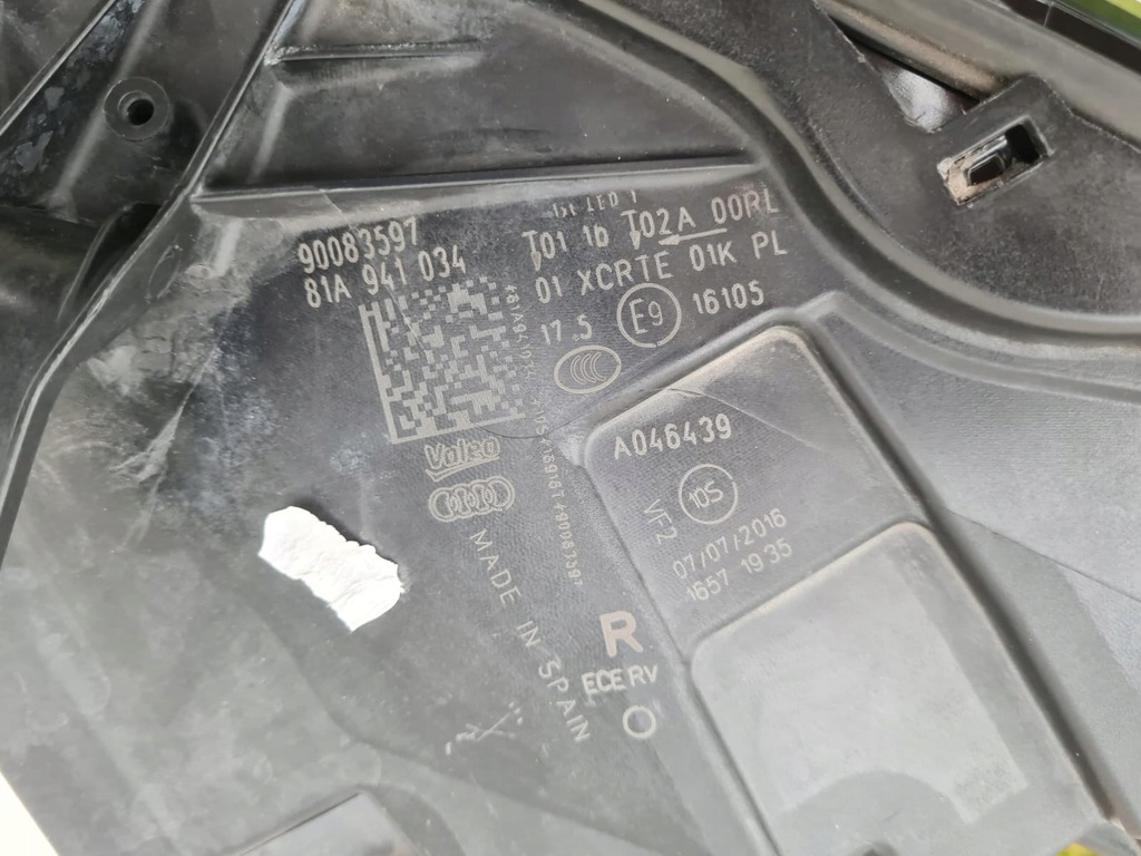 фото №14, Audi q2 sq2 81a лампи перед full led dynamic 81a941033 81a941034