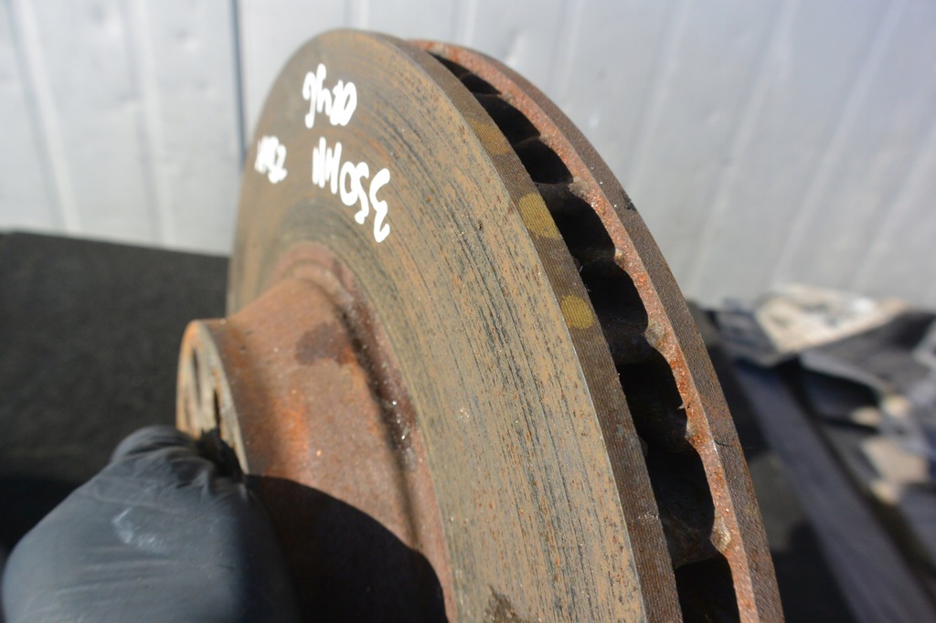 фото №6, Диск тормозная перед правая левая kpl 350mm audi q7 4l