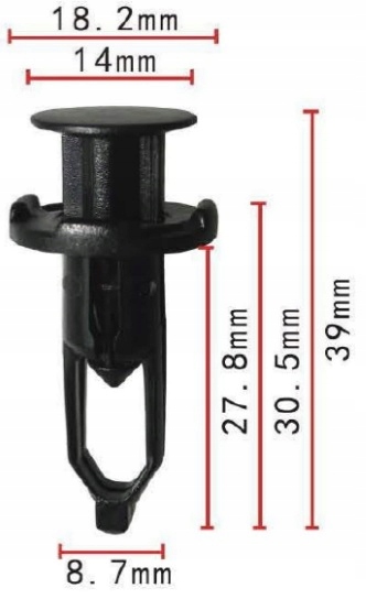 фото №2, 10x штифт кліпса бампера lexus gs is ls rx