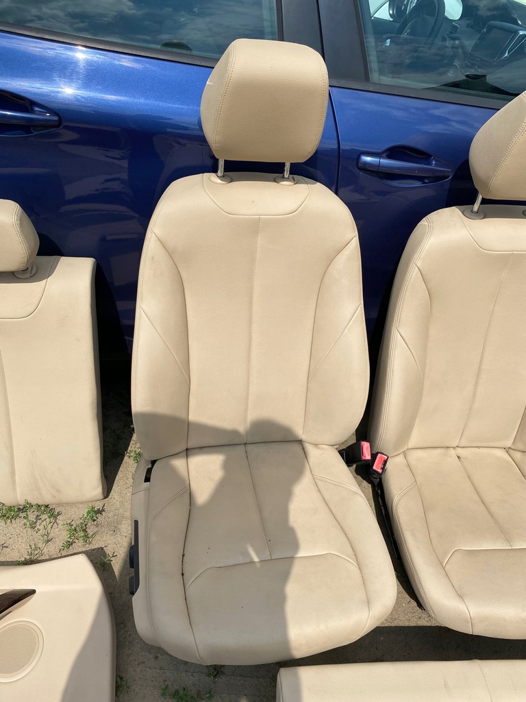 фото №8, Bmw f30 сиденья elektr. комплект сиденье заднее сиденье светлая кожа обшивки обшивка