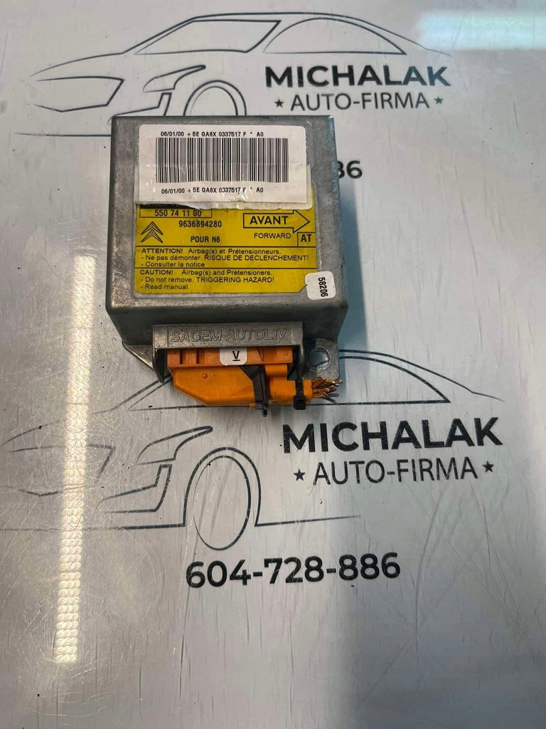 фото №1, 9636894280 citroen xsara i модуль блок керування подушка безпеки