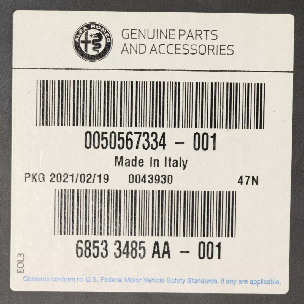 фото №7, Alfa romeo оригинальный номер 50567334