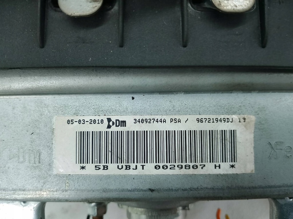 Подушка пасажира, подушка безпеки peugeot partner 2 tepe 96721949dj 34092744a Зі Шроту