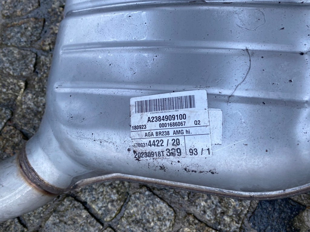 Mercedes 213 e klasa вихлоп гасник 2134914000 2384909100 оригінал Київ