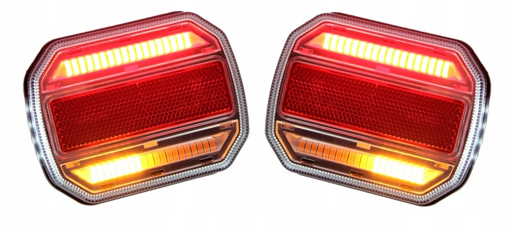 фото №1, Лампы задние светодиодные динамический поворотник 12-24v