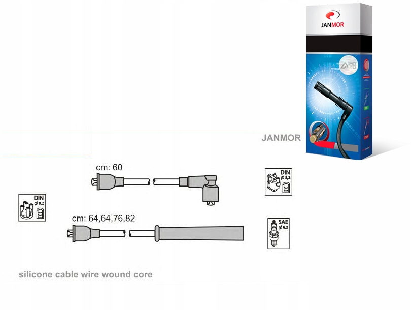фото №1, Janmor дроти запалювання ford cortina 2000
