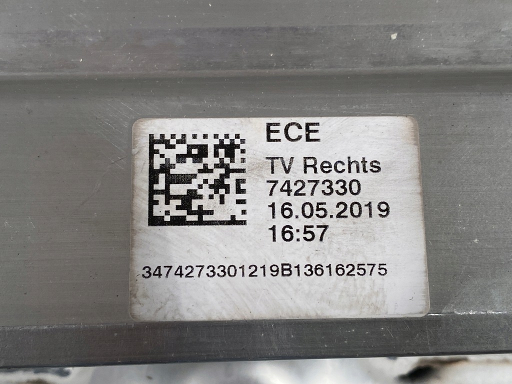 фото №7, Bmw i3 каркас дверь правый перед 7427330