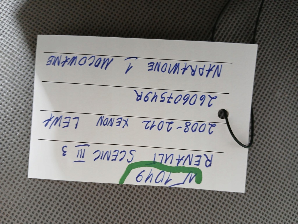 фото №8, Renault scenic iii 08-12 лампа левая перед передняя ксенон светлый śordek