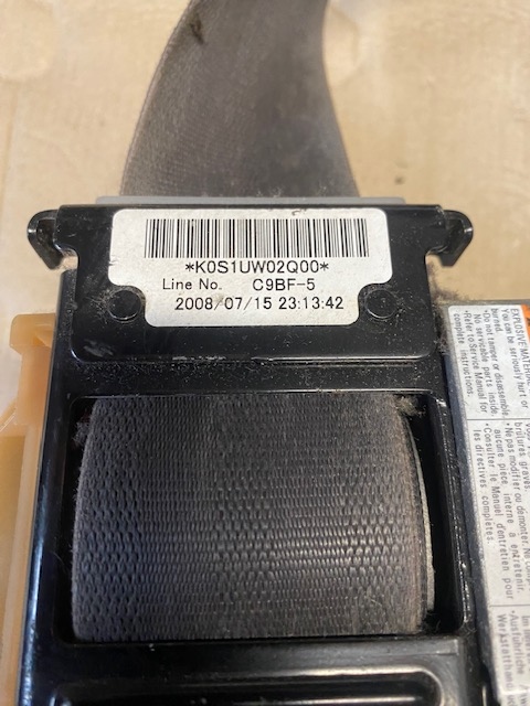 фото №2, Honda accord viii pas натягувач лівий 08-15 pod радар cmbs anglik