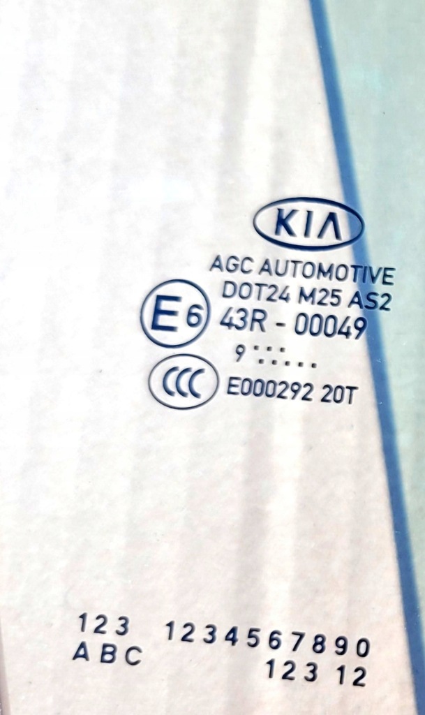 фото №2, Kia sportage iv 16-21 rok скло w двері правий перед скло права 2019 rok