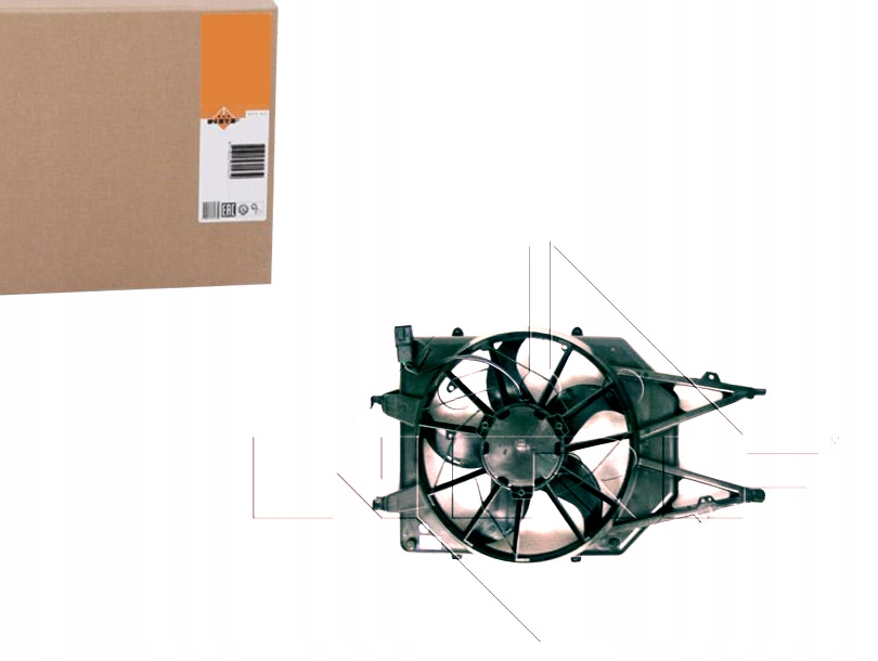 Купити Вентилятор радіатора ford fiesta 01- nrf