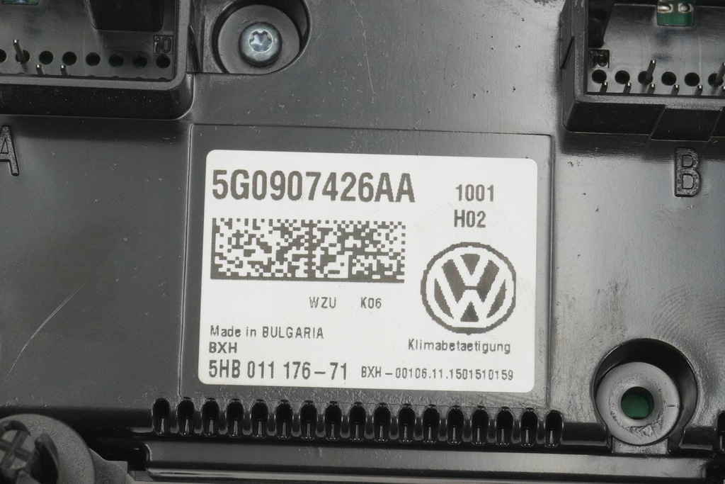 фото №7, Панель кондиционера vw golf vii 5g0907426aa