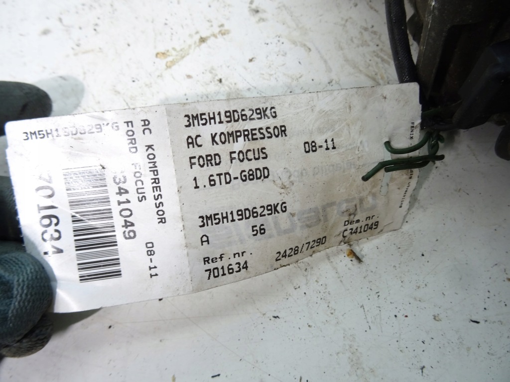 Ford focus компресор кондиціонера 3m5h-19d629-kg . Оригінал
