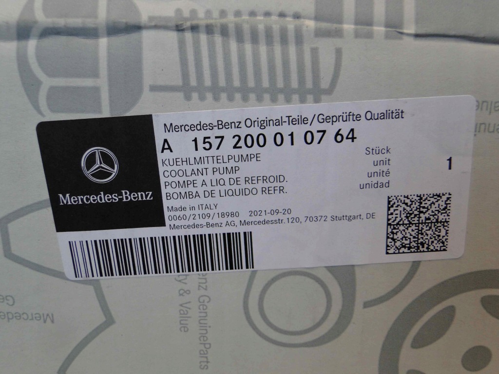 фото №8, Mercedes s klasa w222 222 насос воды m157 63 amg