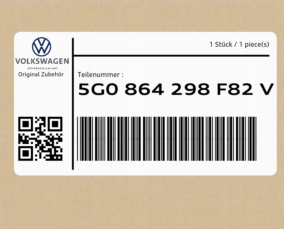 фото №1, Накладка 5g0864298f82v vw golf