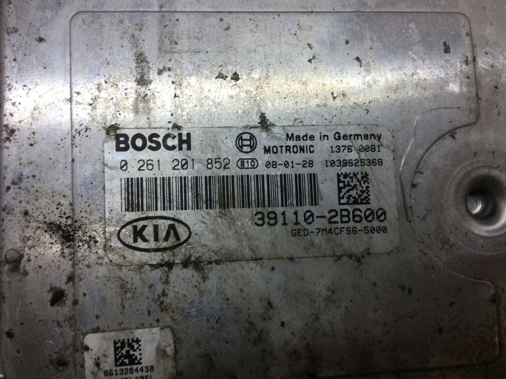 фото №5, Блок керування двигуна ceed i 1.4 16v 0261201852 39110-2b600