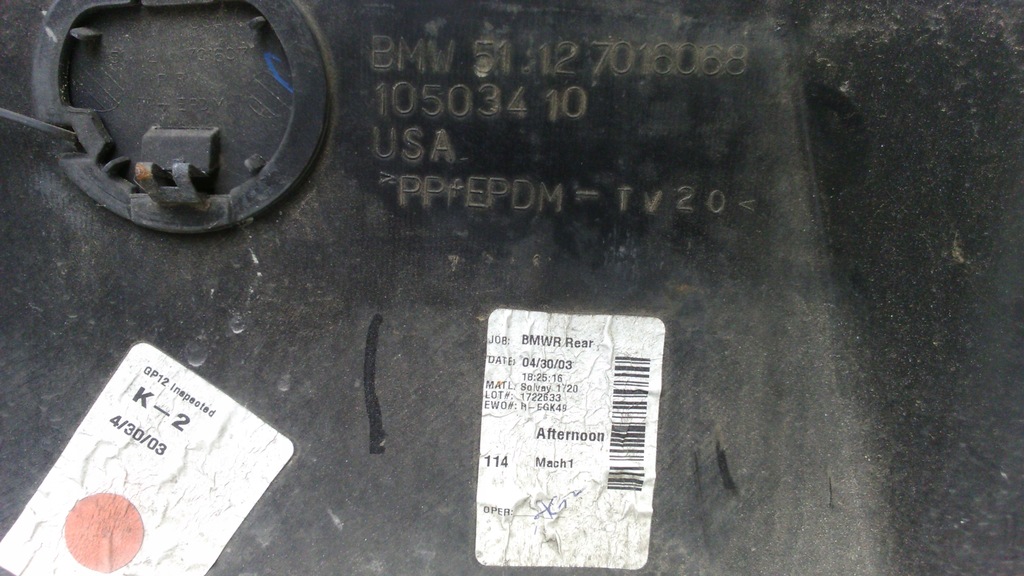 фото №10, Bmw z4 e85 бампер задня задній usa