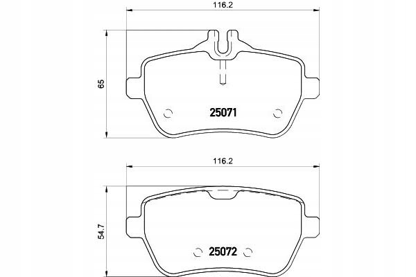 фото №1, Textar тормозные колодки тормозные mercedes задняя r231 sl 3,0-4