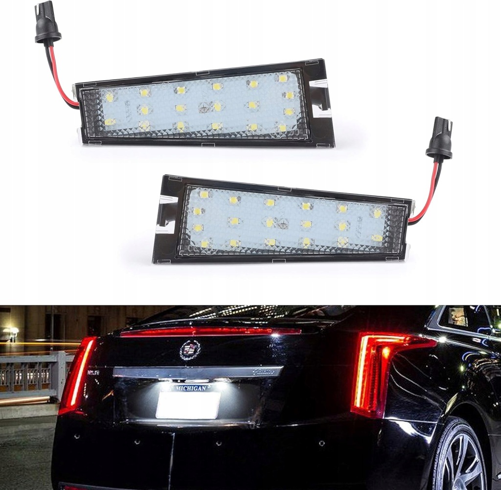 фото №1, Led ліхтарі номерного знака реєстраційний cadillac cts 2008-2010
