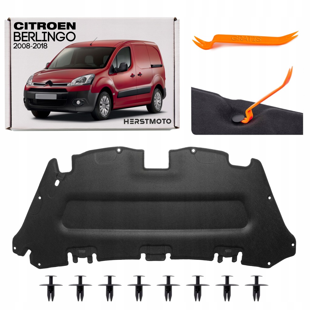 Купити Citroen berlingo 2 2008-2018 шумоізоляція капот 1679980480